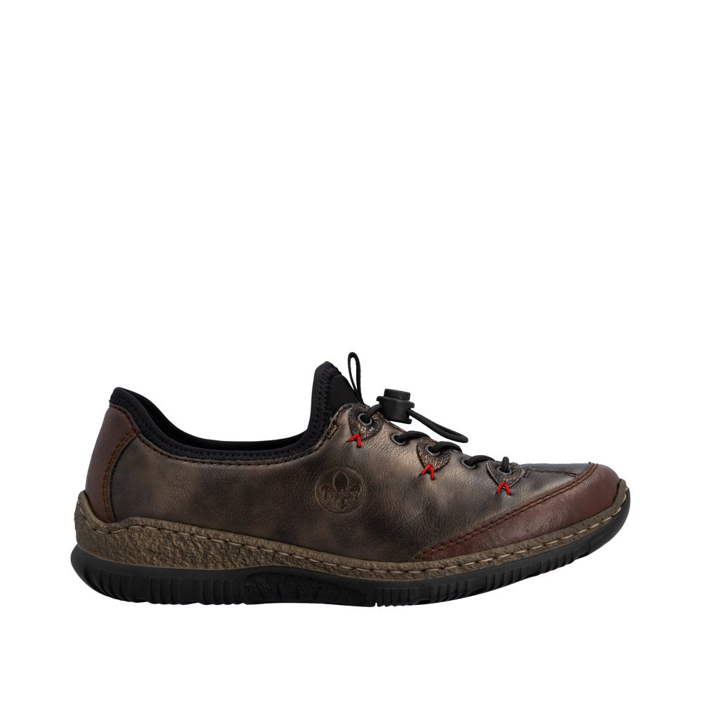 Rieker N3271-25 Chestnut Slip on Shoes
