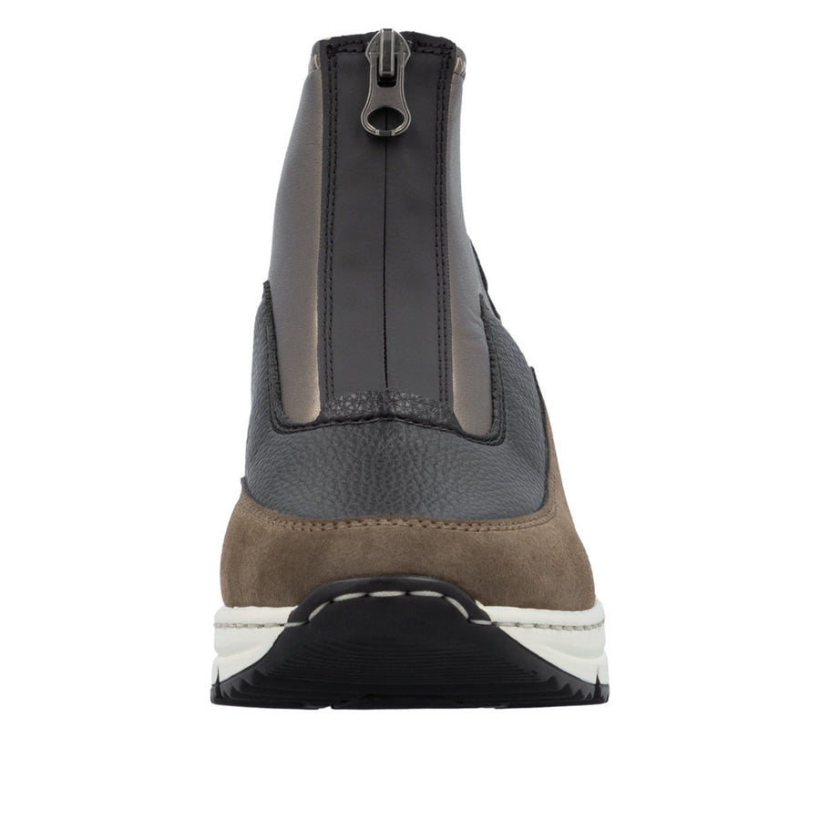 Rieker N6352-25 Wide Fit Wedge Brown Boots