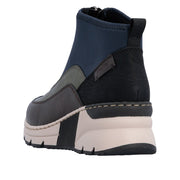 Rieker N6352-91 Wide Fit Wedge Brown Multi Boots