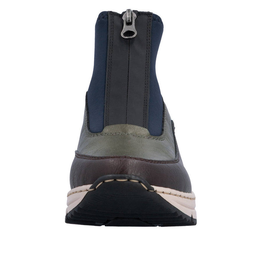 Rieker N6352-91 Wide Fit Wedge Brown Multi Boots