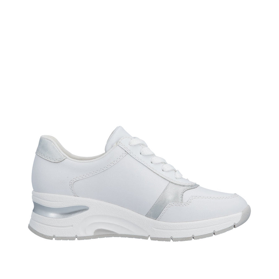 Rieker N9301-80 White Wide Fit Sneakers