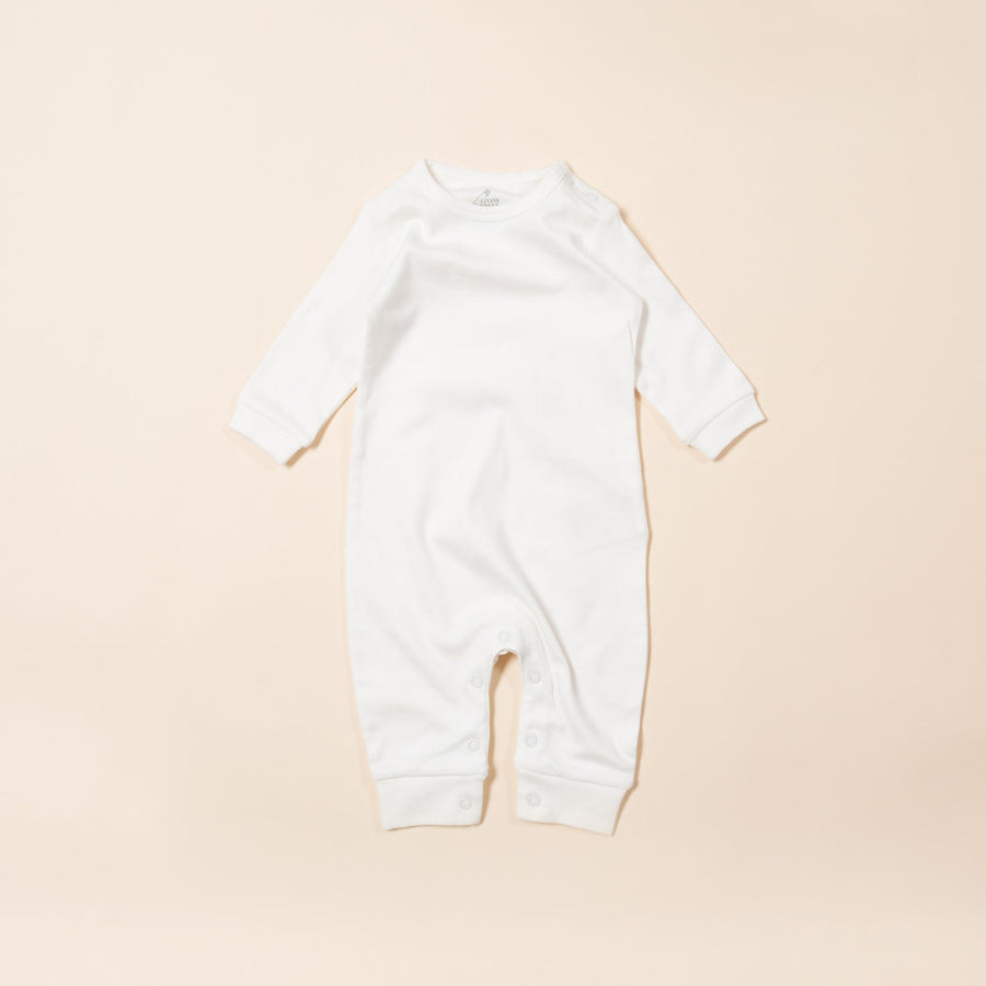 Little Green Radicals Natural Playsuit - Cream