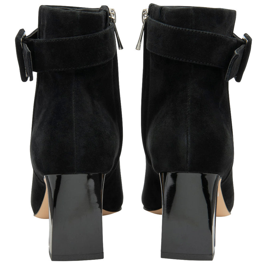 Lotus Nadine Black Suede Ankle Boots
