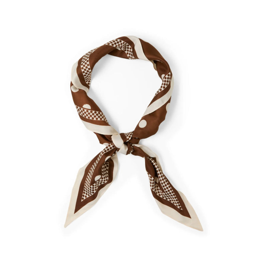 Chalk Ottie Scarf - Spot Brown