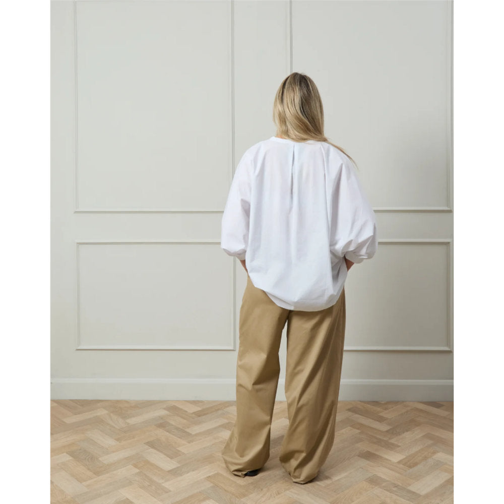 Chalk Poppy Shirt - White