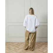 Chalk Poppy Shirt - White