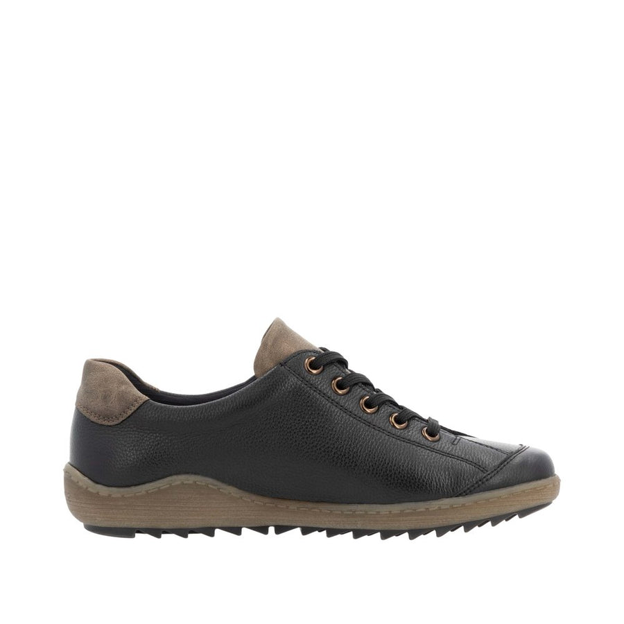 Remonte R1402-08 Wide Fit Waterproof Black/Brown Shoes