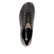 Remonte R1402-08 Wide Fit Waterproof Black/Brown Shoes