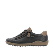 Remonte R1402-08 Wide Fit Waterproof Black/Brown Shoes