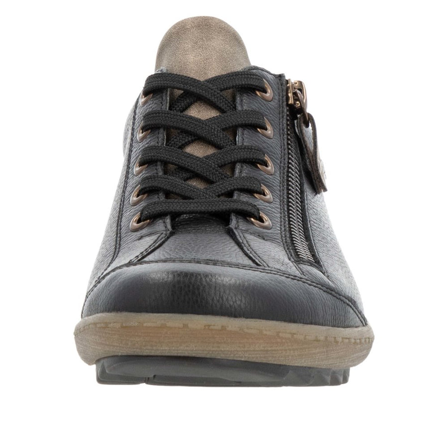 Remonte R1402-08 Wide Fit Waterproof Black/Brown Shoes