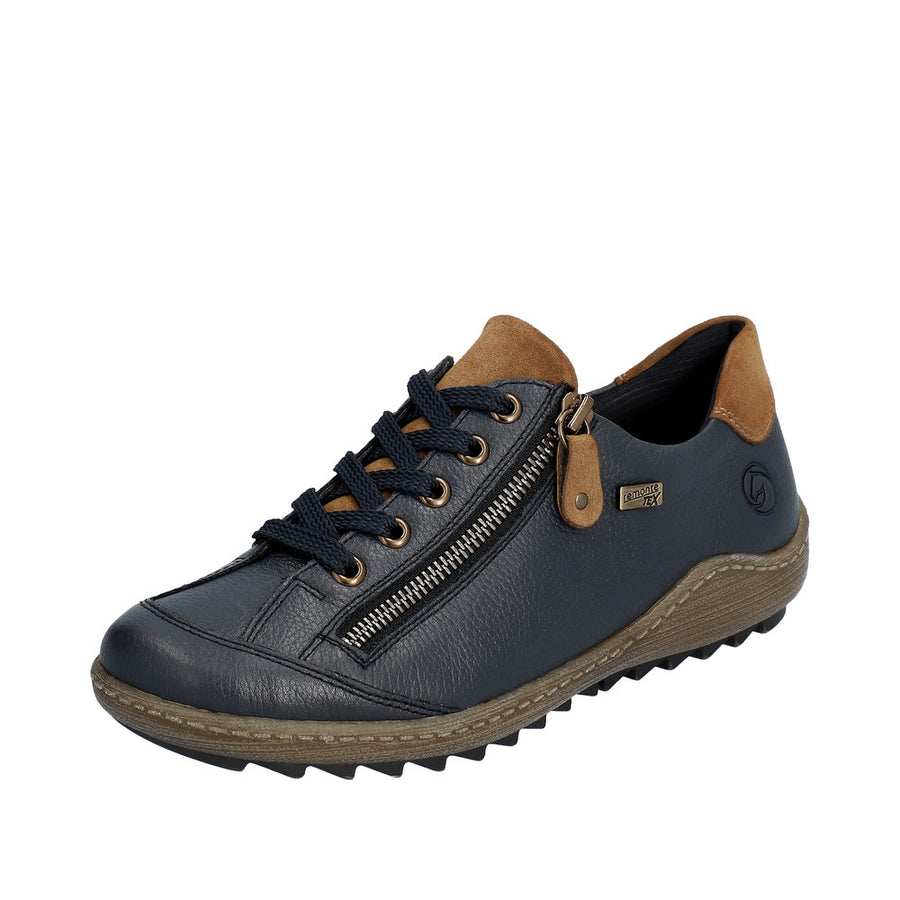 Remonte R1402-16 Blue Waterproof Wide Fit Shoes