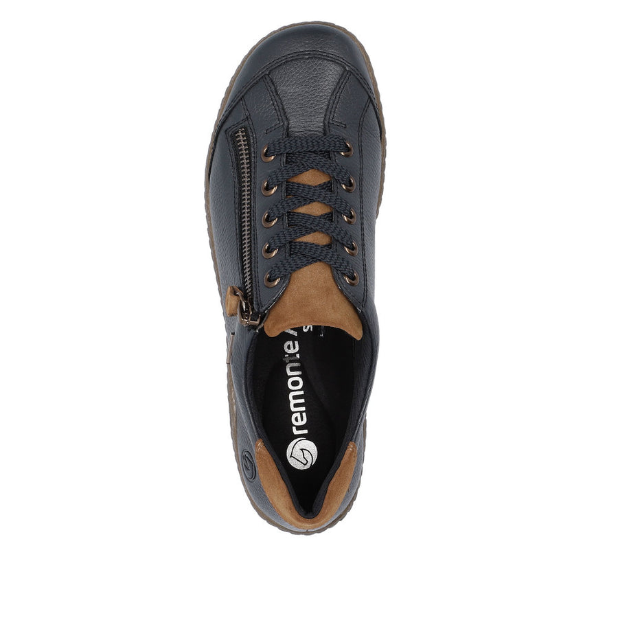 Remonte R1402-16 Blue Waterproof Wide Fit Shoes