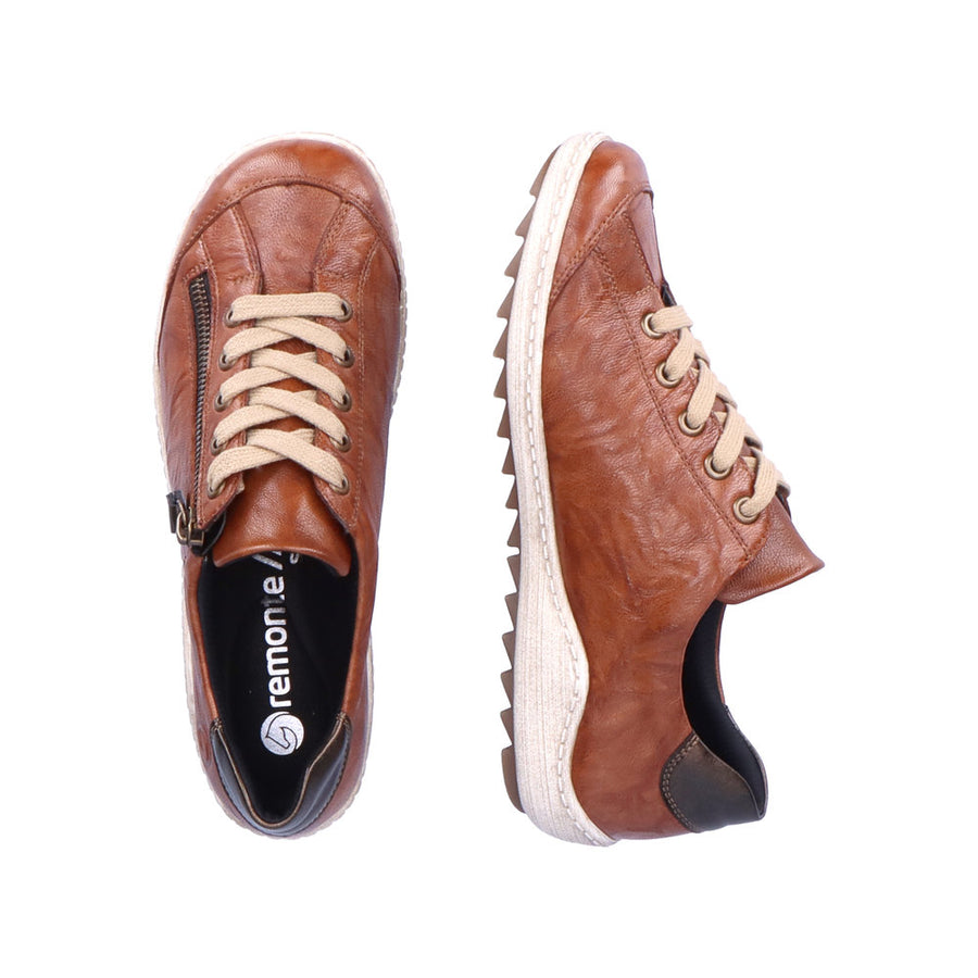 Remonte R1402-22 Wide Fit Waterproof Brown Shoes