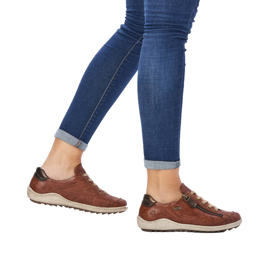 Remonte R1402-22 Wide Fit Waterproof Brown Shoes