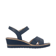 Remonte R6252-16 Navy Wedge Adjustable Sandal
