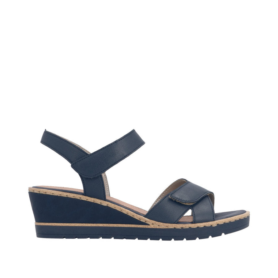Remonte R6252-16 Navy Wedge Adjustable Sandal