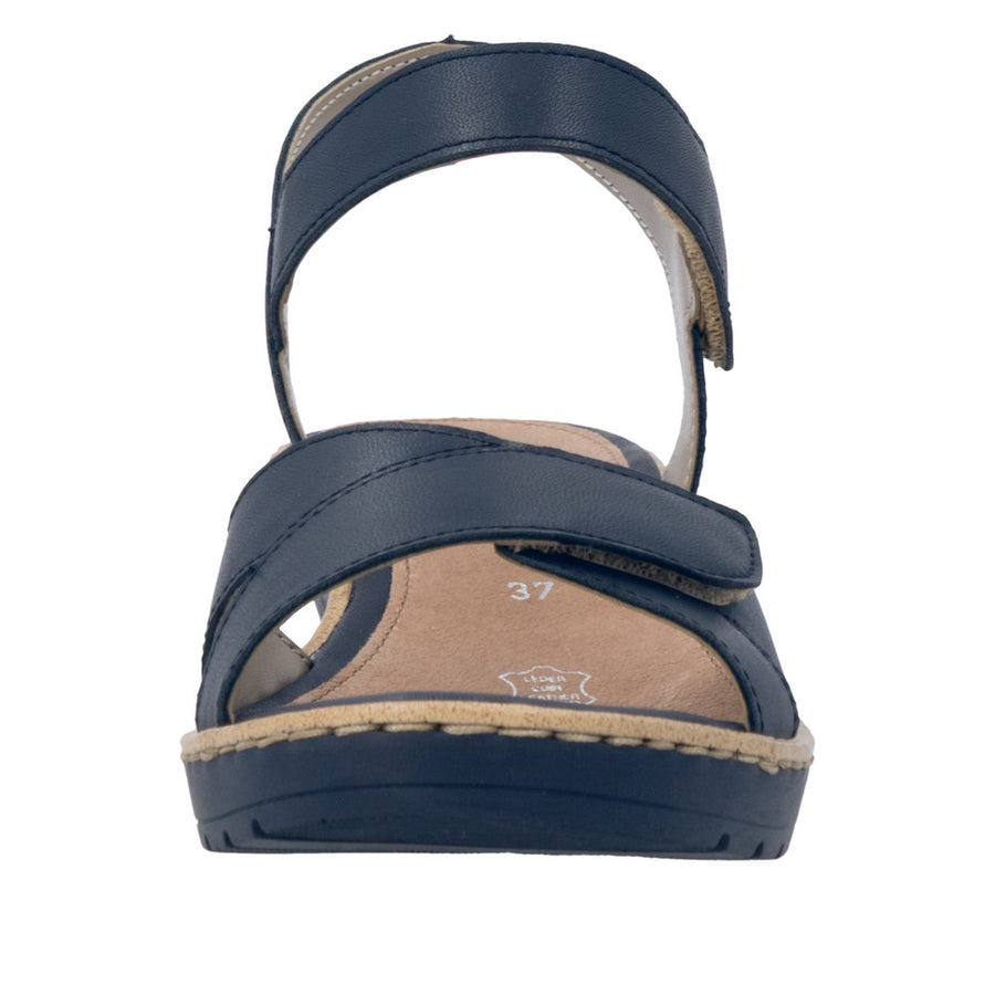 Remonte R6252-16 Navy Wedge Adjustable Sandal