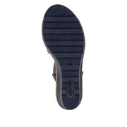 Remonte R6252-16 Navy Wedge Adjustable Sandal
