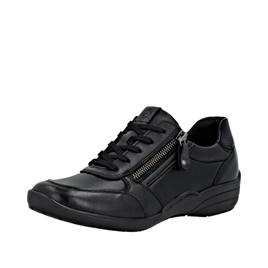 Remonte R7637-05 Wide Fit Black Shoes