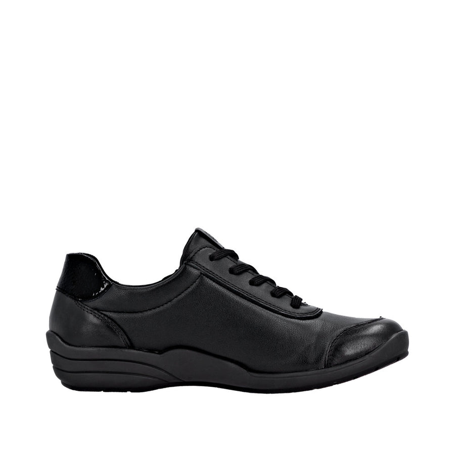 Remonte R7637-05 Wide Fit Black Shoes