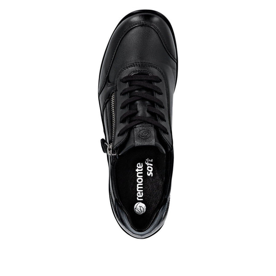 Remonte R7637-05 Wide Fit Black Shoes