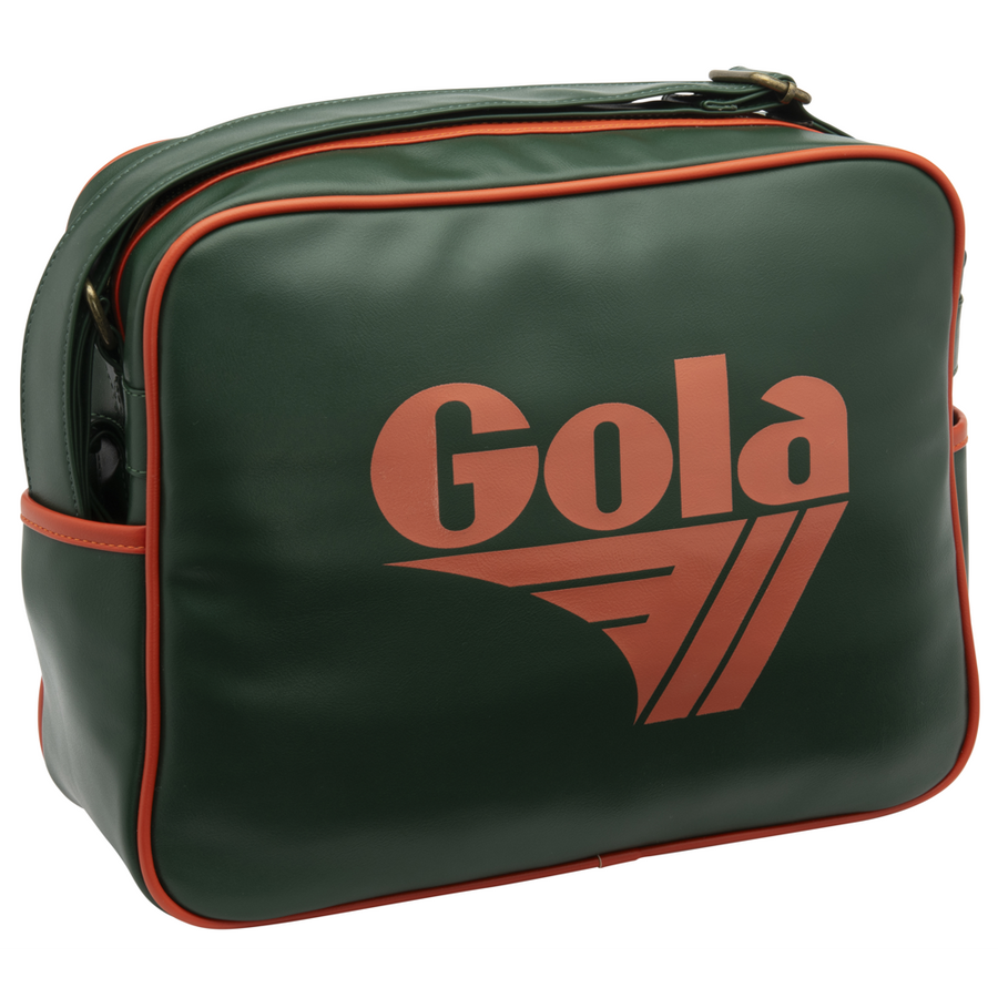 Gola Redford Bottle Green Deep Orange Unisex Bag
