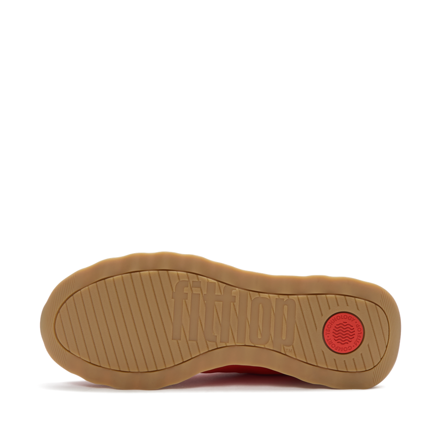 FitFlop A5P-E03 Cherry Tomato/Warm Pink Retro-Q Ff Fabric/Suede Sneakers
