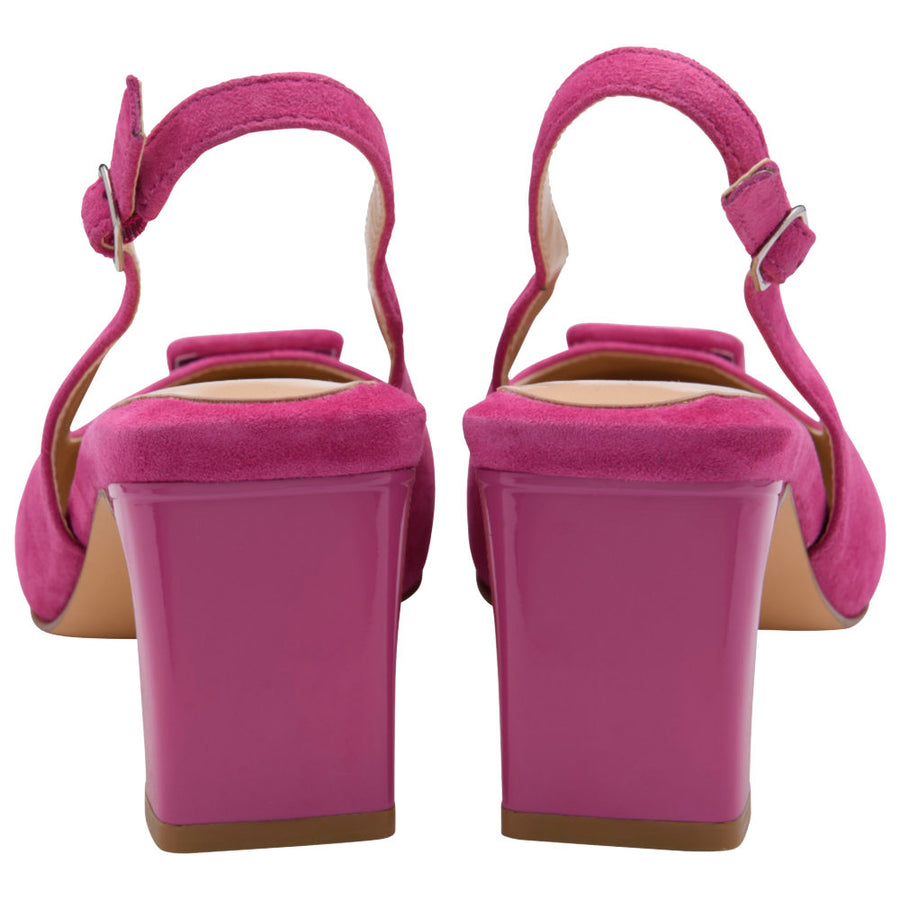 Lotus Rochelle Slingback Court - Pink Suede - ULS623KK003