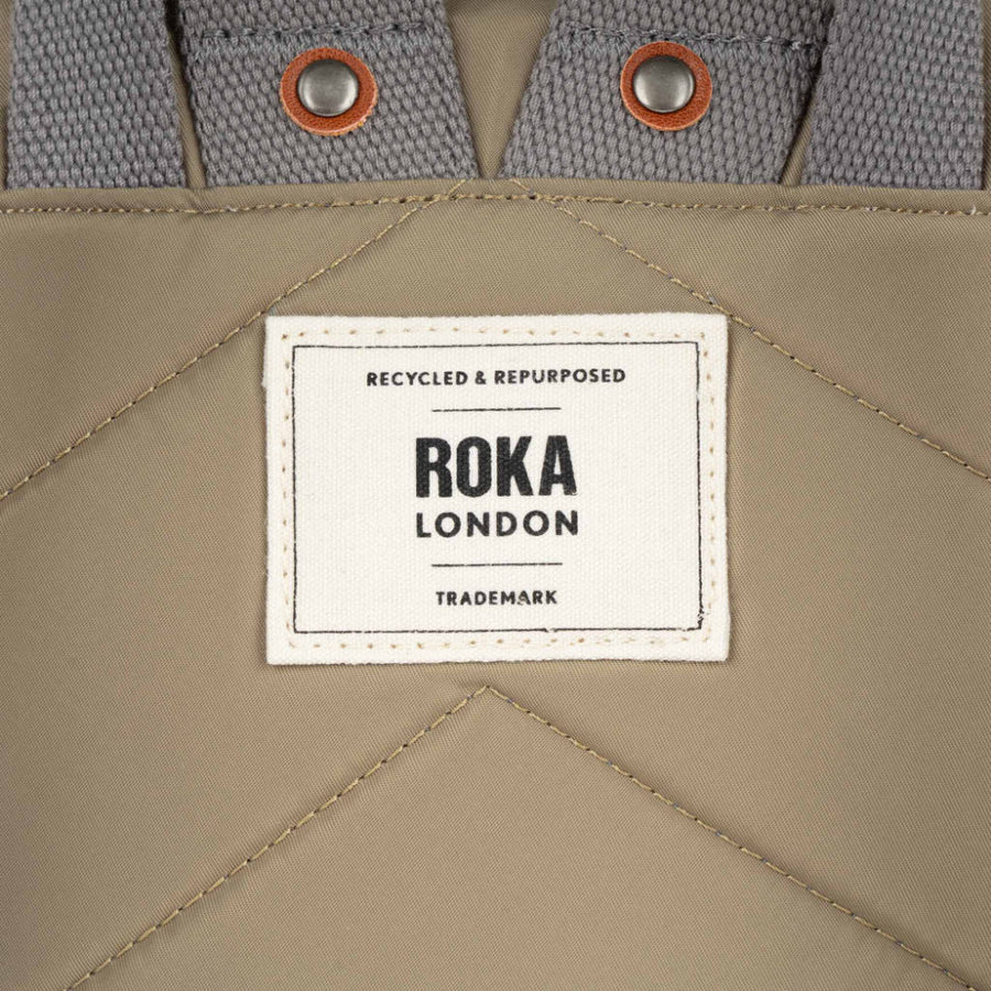 Roka Bantry B Taupe Recycled Nylon Small Bag