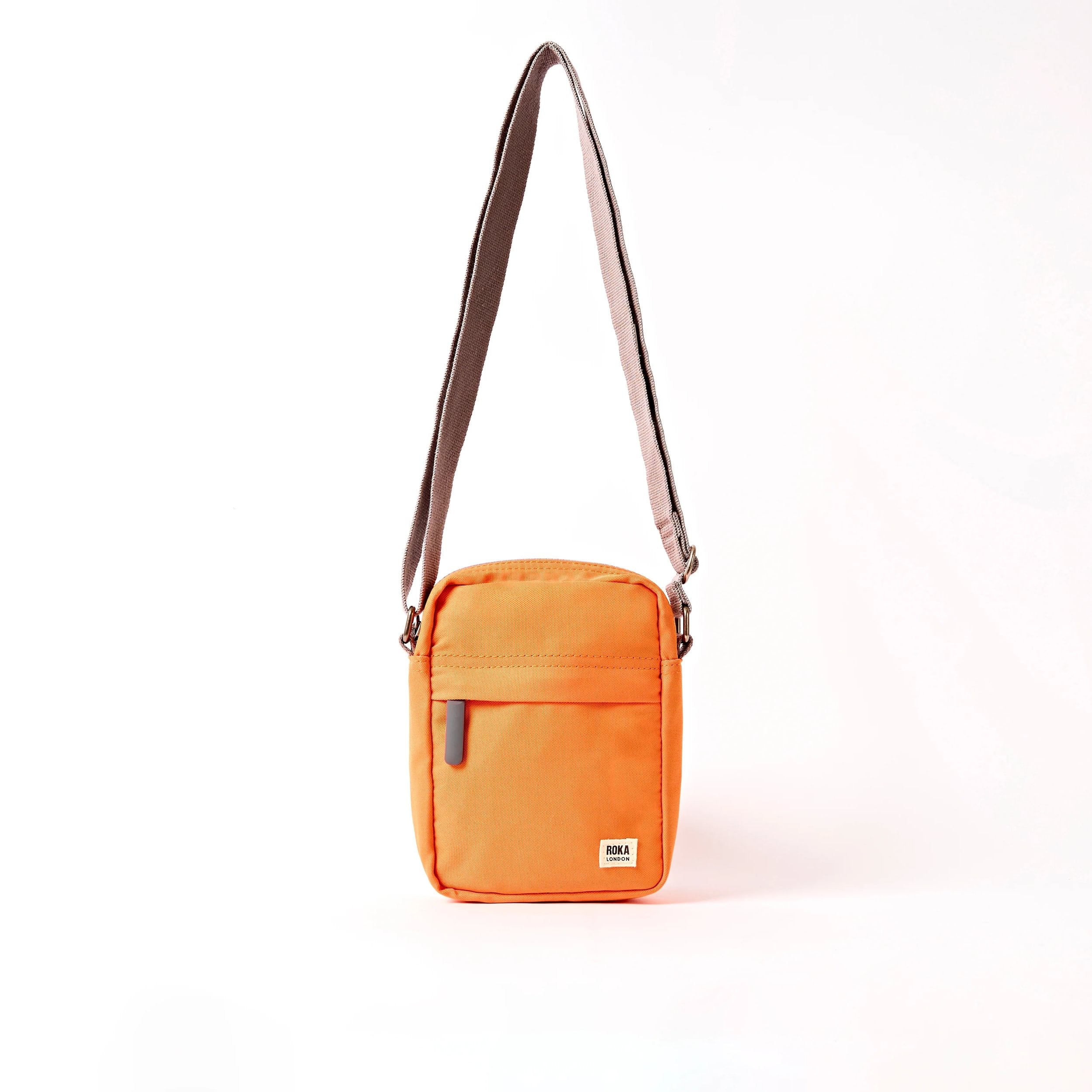 Roka Bond Crossbody Jaffa Orange Canvas Small