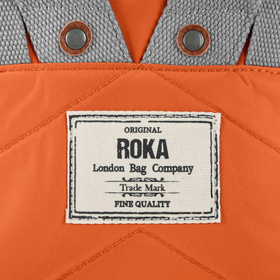 Roka Bantry B Burnt Orange Small Recycled Nylon Bag