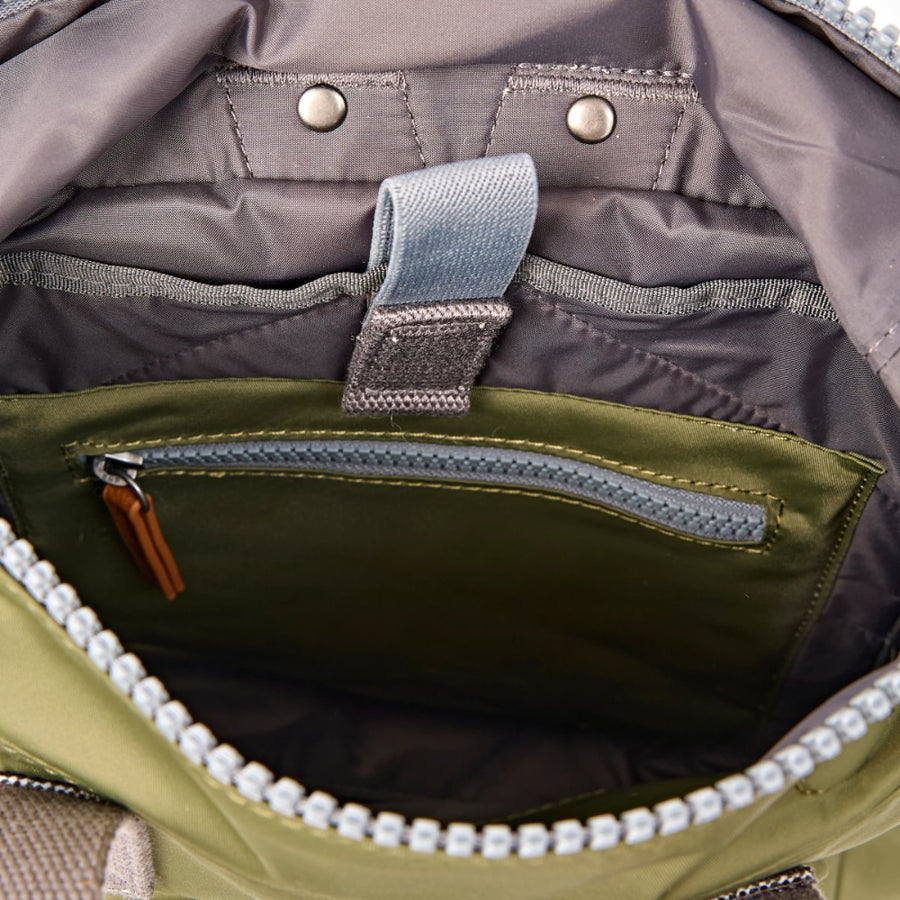 Canfield Small Backpack in Chive Nylon