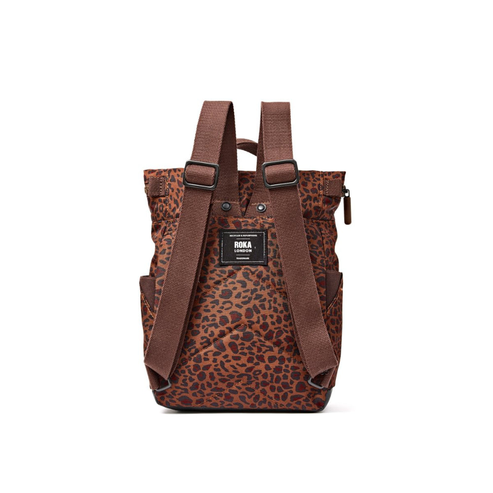 Canfield Small Backpack in Mini Leopard Canvas