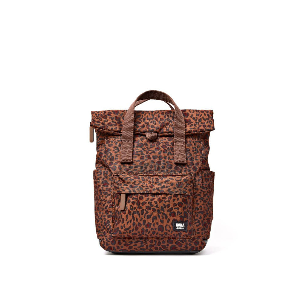 Canfield Small Backpack in Mini Leopard Canvas