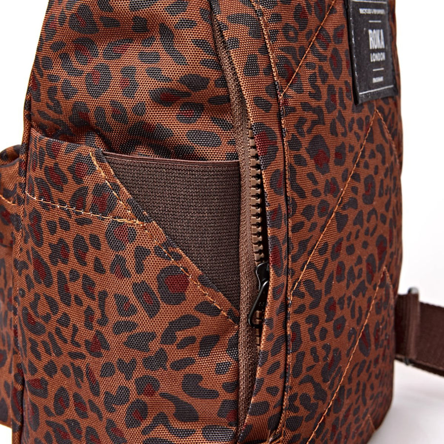 Canfield Small Backpack in Mini Leopard Canvas