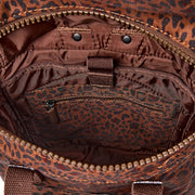 Canfield Small Backpack in Mini Leopard Canvas
