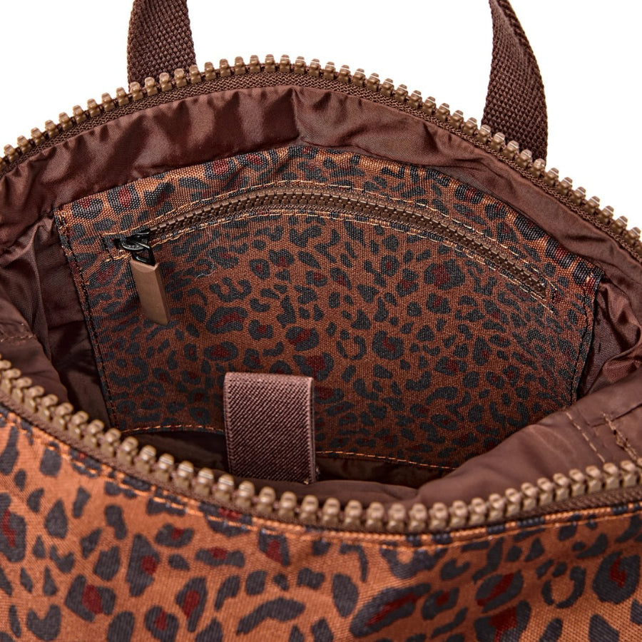 Canfield Small Backpack in Mini Leopard Canvas