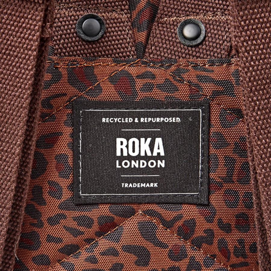 Canfield Small Backpack in Mini Leopard Canvas