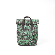 Canfield Small Backpack in Mixed Animal Artichoke Canvas