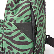 Canfield Small Backpack in Mixed Animal Artichoke Canvas