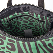 Canfield Small Backpack in Mixed Animal Artichoke Canvas