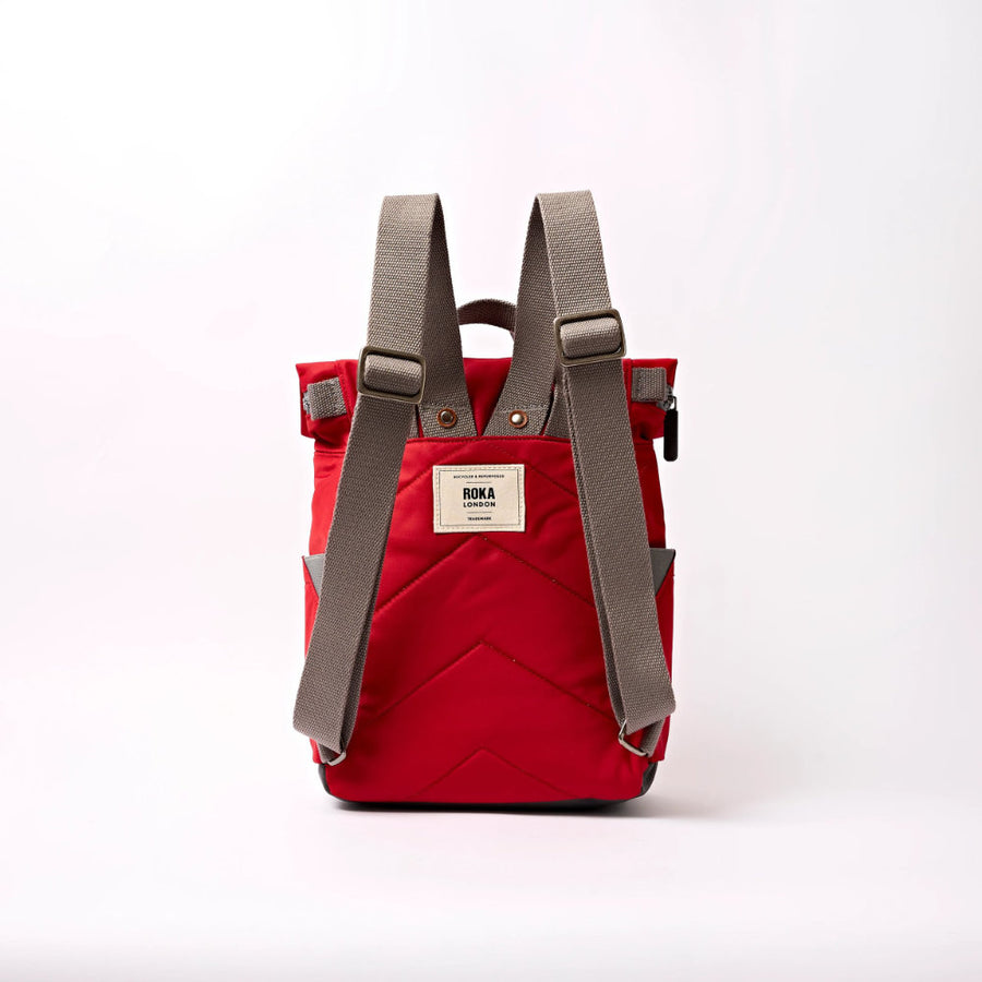 Roka Canfield Small Backpack Cranberry Stripe Nylon