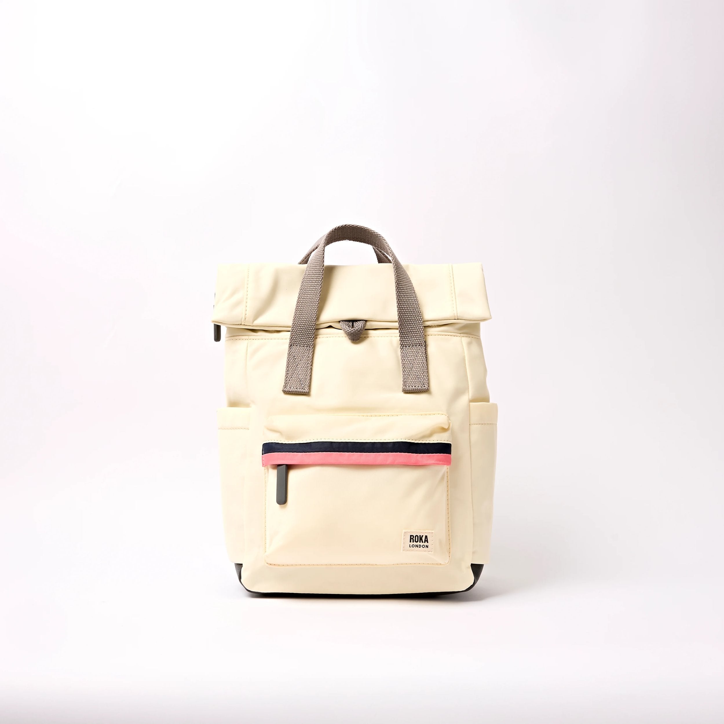 Roka Canfield B Backpack Wax Paper Stripe Nylon Small