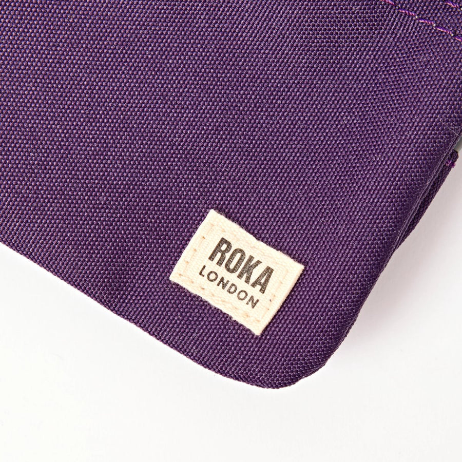 Carnaby Small Wallet in Deep Grape Canvas