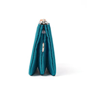 Carnaby Small Wallet in Deep Teal Canvas
