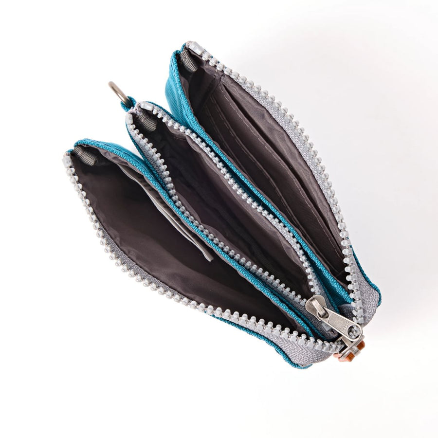 Carnaby Small Wallet in Deep Teal Canvas