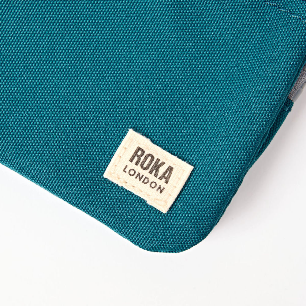 Carnaby Small Wallet in Deep Teal Canvas