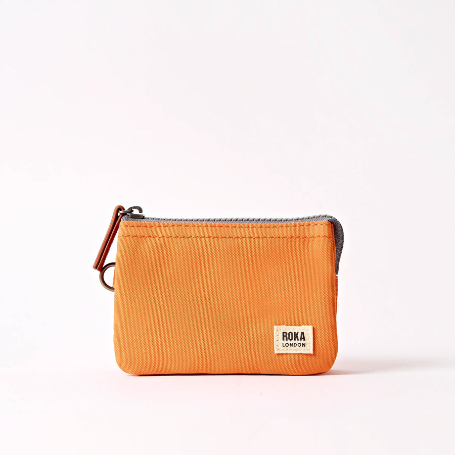 Roka Carnaby Wallet Jaffa Orange Canvas Small
