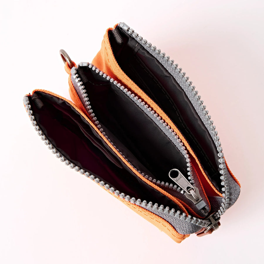 Roka Carnaby Wallet Jaffa Orange Canvas Small