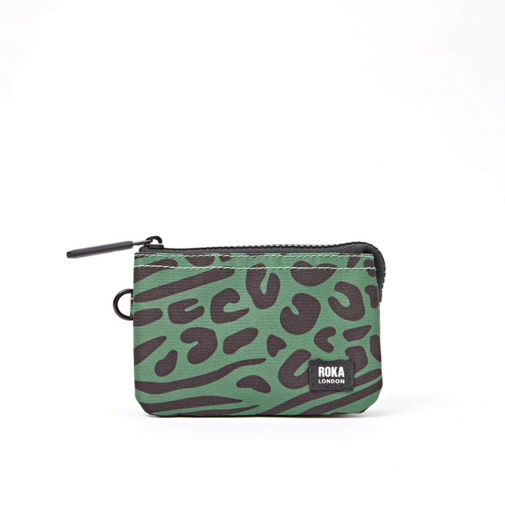 Carnaby Small Wallet in Mixed Animal Artichoke Canvas